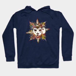 Astronomy Sun and Moon - Vintage Color Hoodie